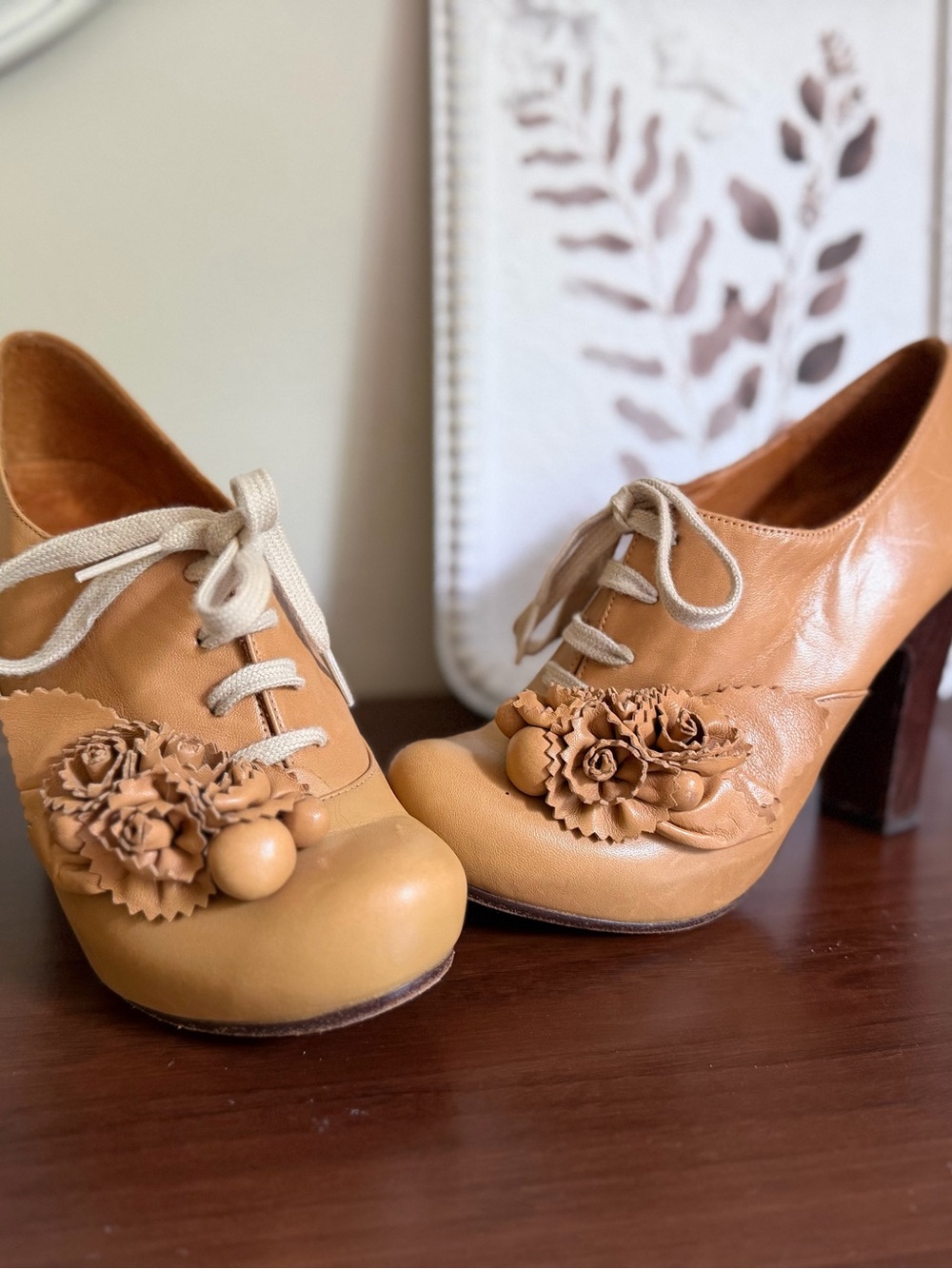 Rosette-Detailed Lace-Up Bootie by Chie Mihara